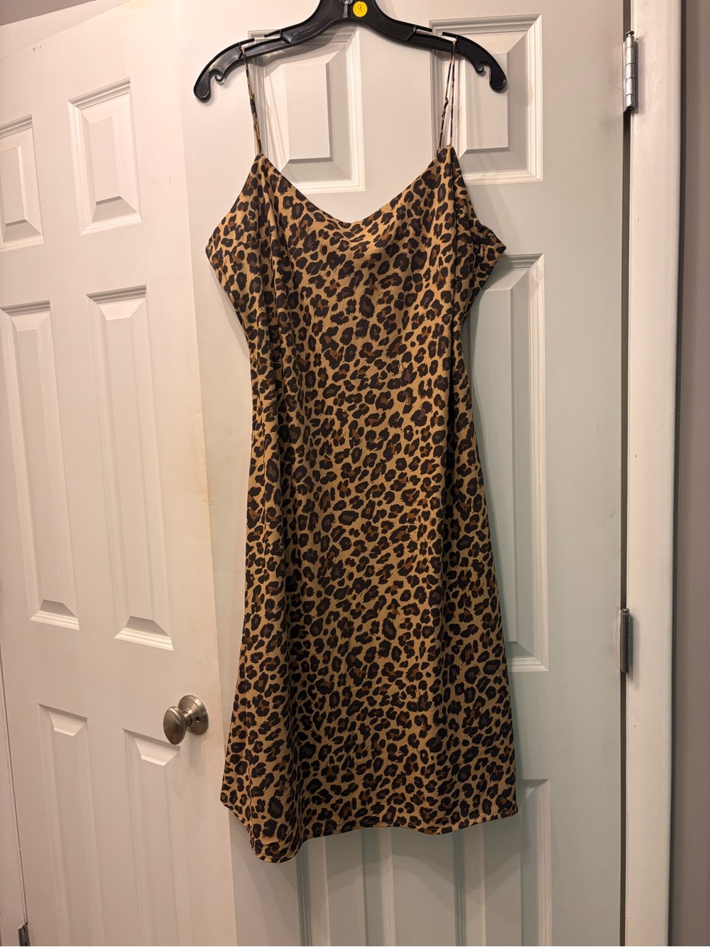 Abercrombie & Fitch Leopard-Print Mini Slip Dress - Tan & Black
